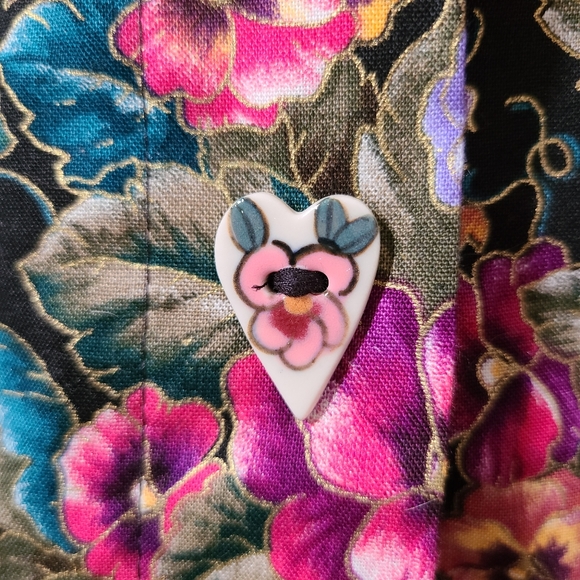 Vintage Dogwood Lane 90's Girls Floral Dress Sunday Easter - Picture 6 of 6